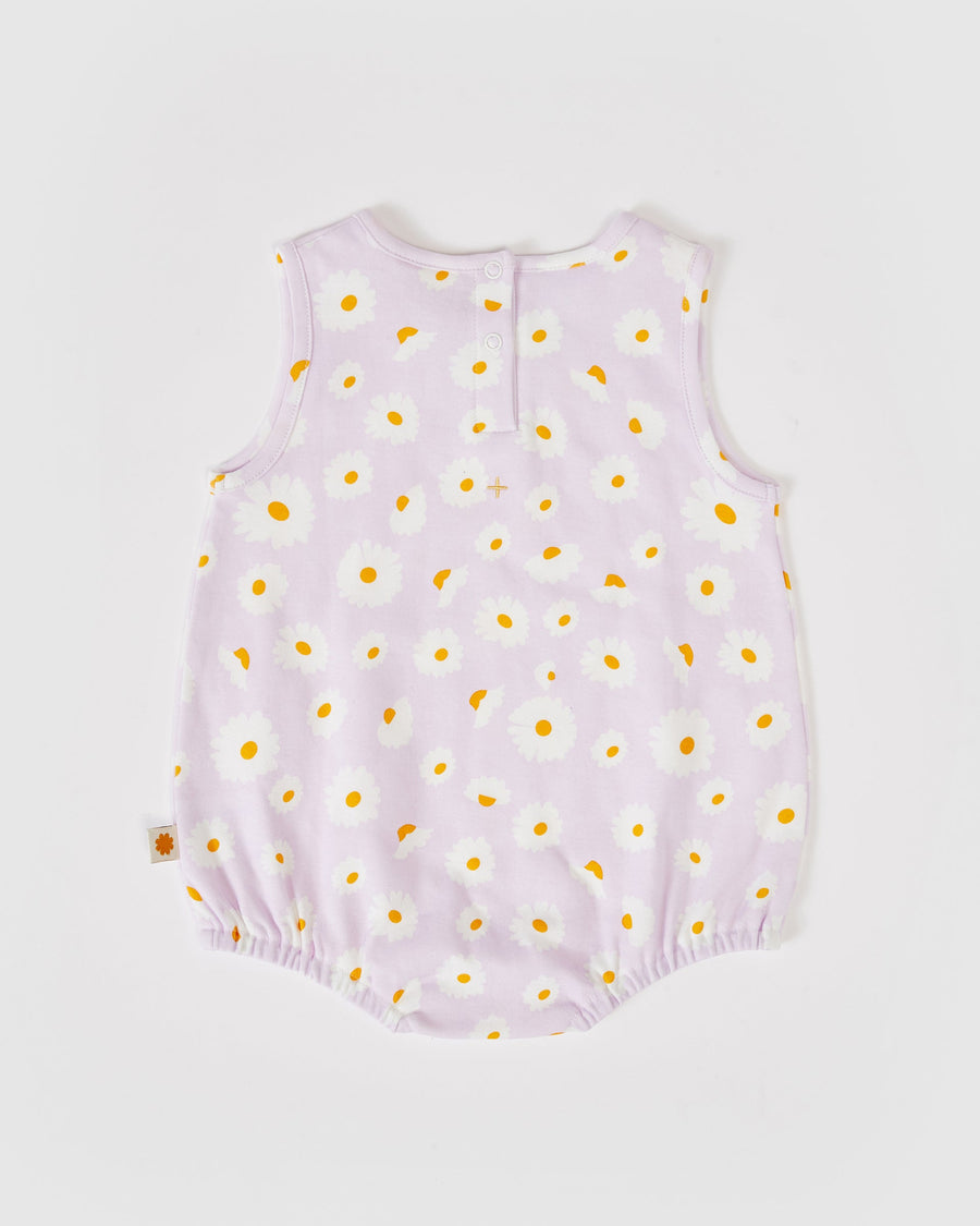 GOLDIE + ACE - Dancing Daisy Print Bubble Romper in Lavender