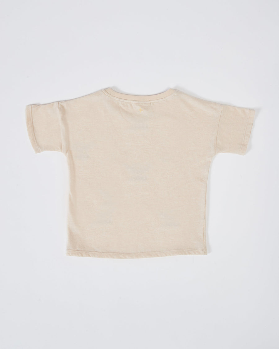 GOLDIE + ACE - Legacy Embroidered T-Shirt in Oatmeal