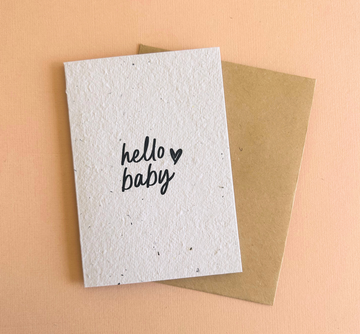 Hello Petal -  Hello Baby Plantable Card