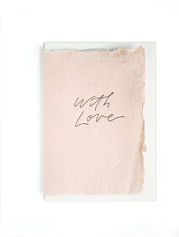 THE LITTLE PRESS - Greeting Card - With Love