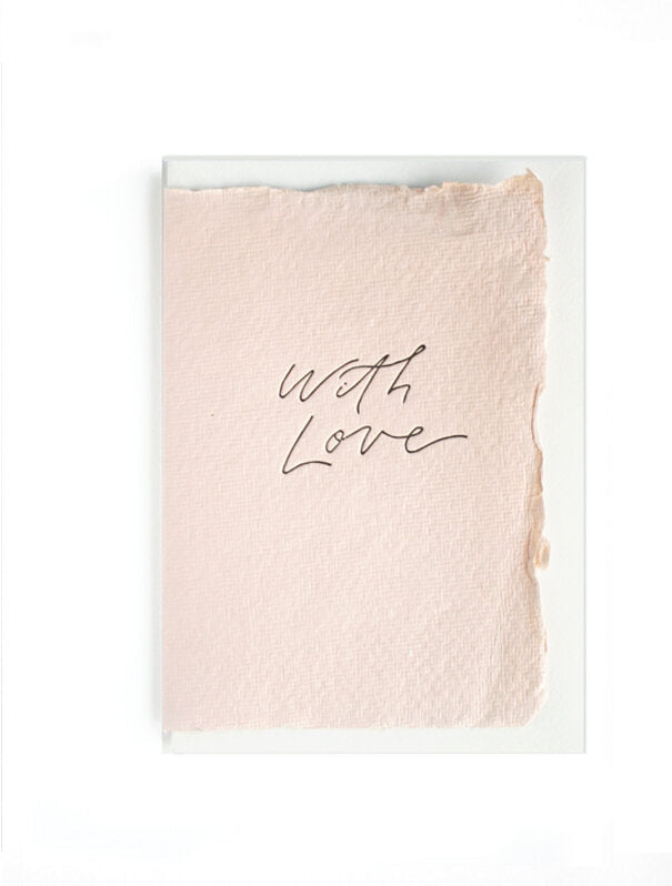 THE LITTLE PRESS - Greeting Card - With Love