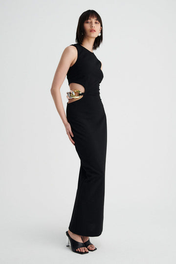 Suboo - Stellla Chain Column Dress in Black