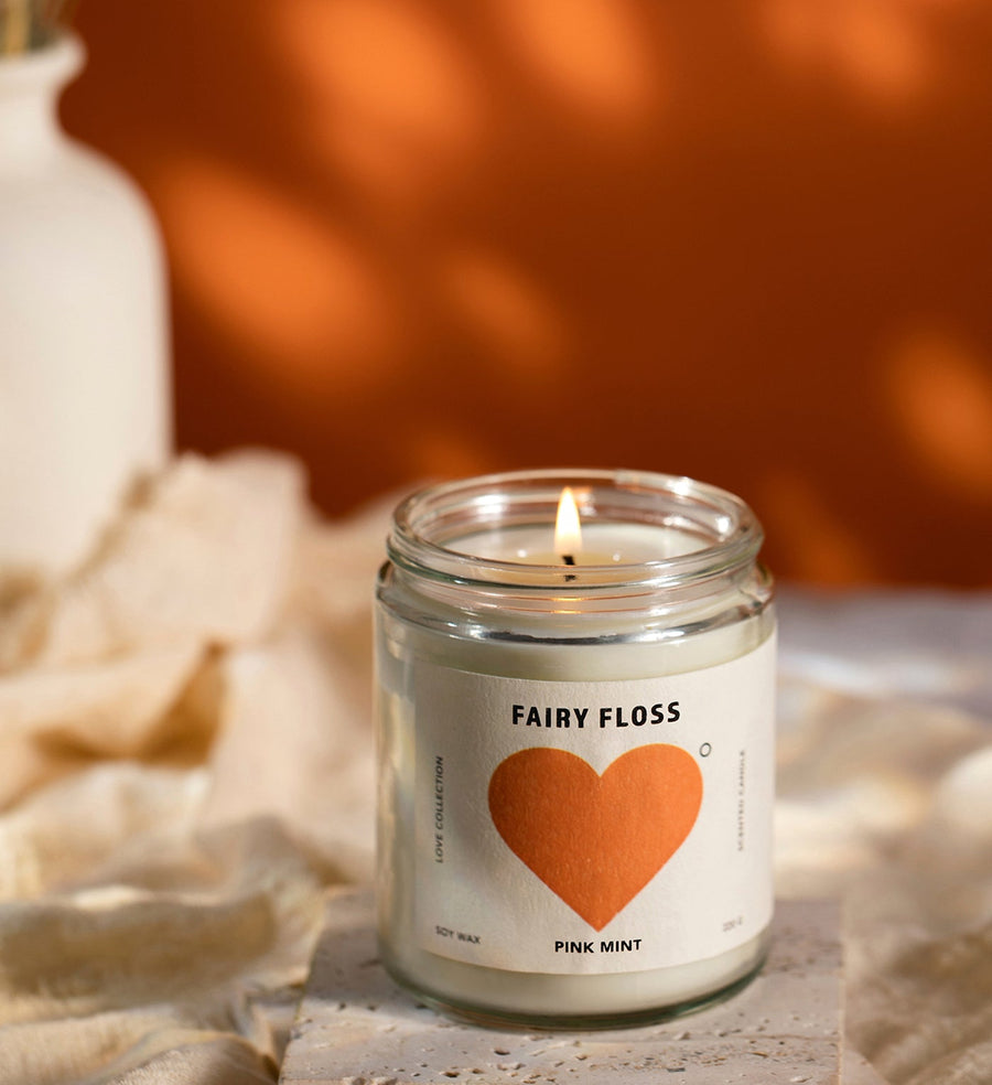 PINKMINT - Love Candle in Fairy Floss