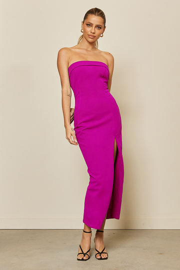Runaway - Bewitched Midi Dress in Orchid