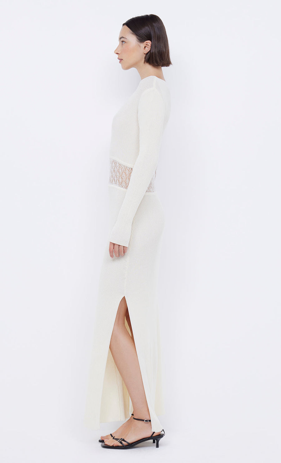 Bec + Bridge - Chantelle Long Sleeve Dresss in Ivory