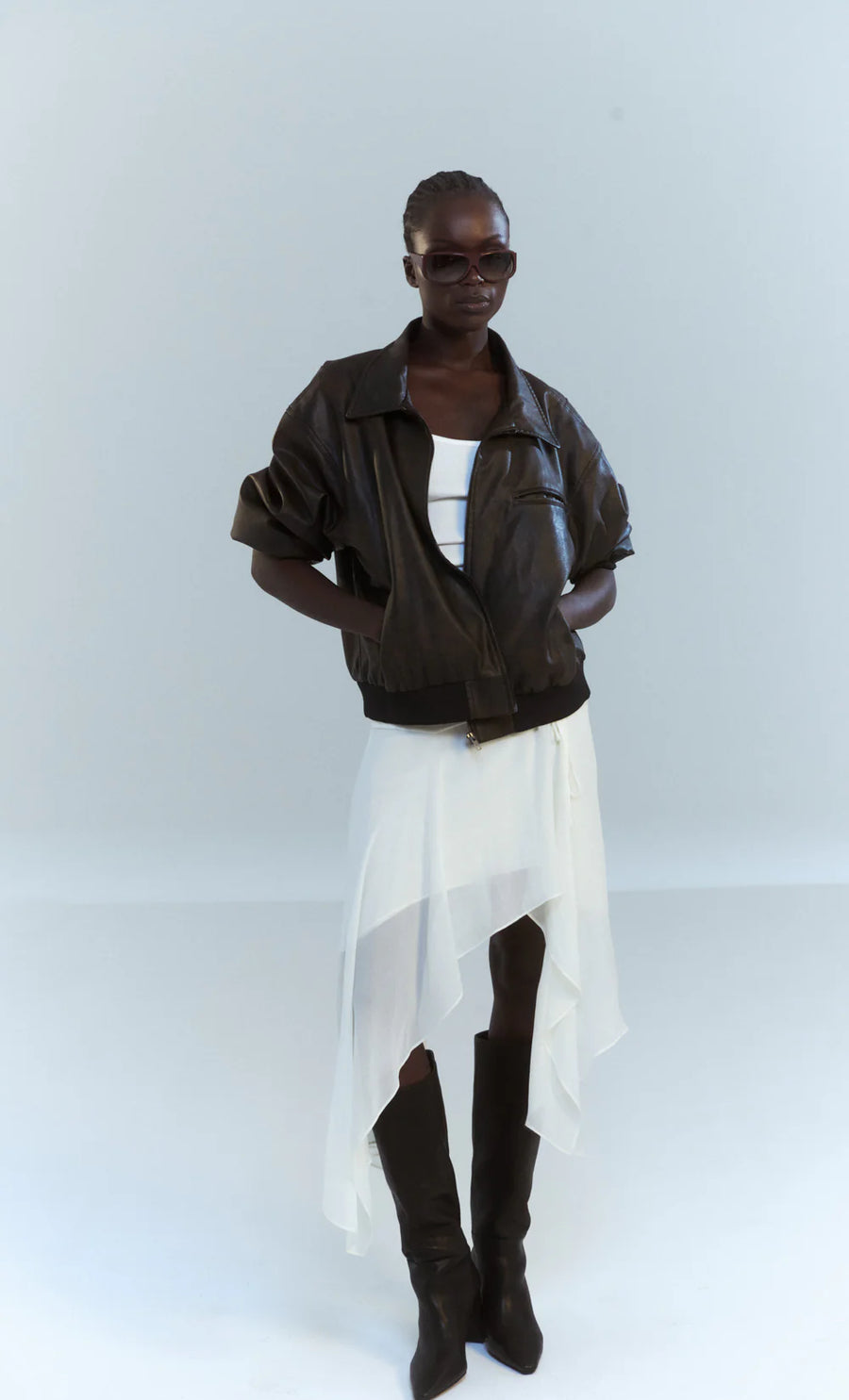 Bec + Bridge - Tyla Bomber Jacket in Vintage Chocolate