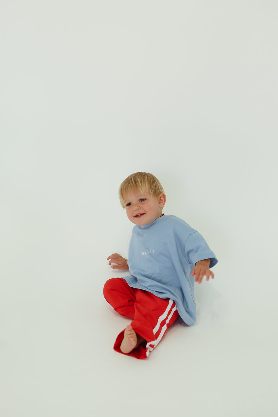 By Billie - Organic Cotton Wave Tee - Blue