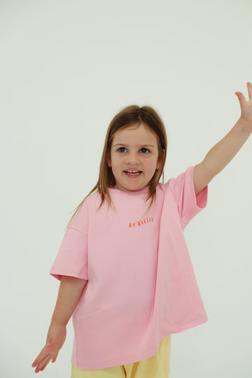 By Billie - Organic Cotton Wave Tee - Pink