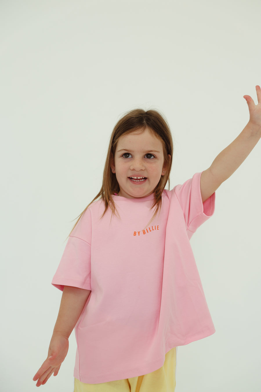By Billie - Organic Cotton Wave Tee - Pink