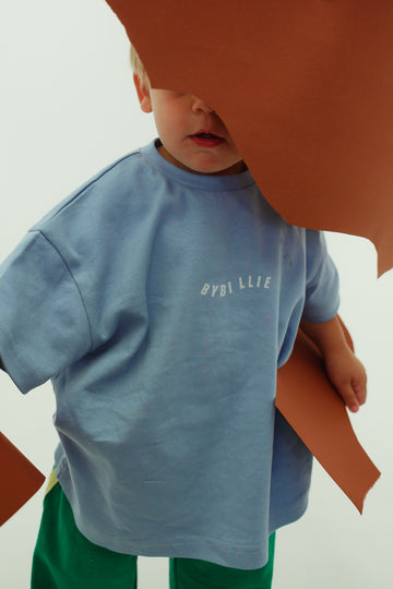 By Billie - Organic Cotton Wave Tee - Blue