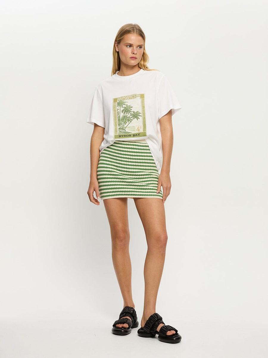 KIVARI - Corinne Knit Mini Skirt In Stripe