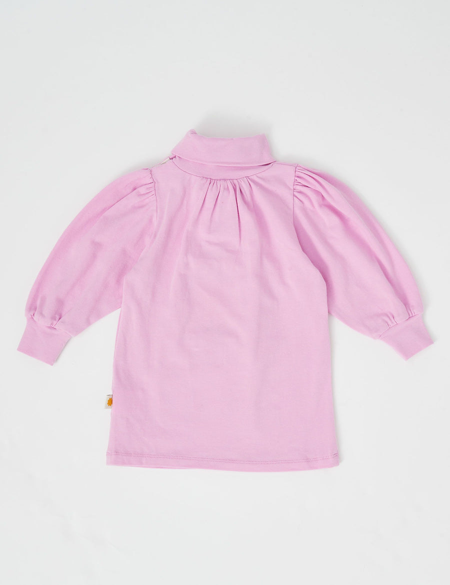 GOLDIE + ACE - Sofia Embroided Puff Sleeve Skivvy in Fairy Floss