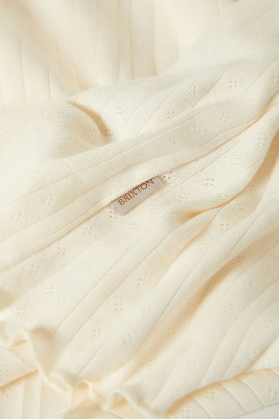 Brixton - Dolly Slim L/S Knit Tee in Off White