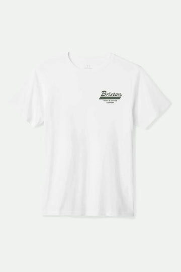 Brixton - Township S/S Tee in White/Olive