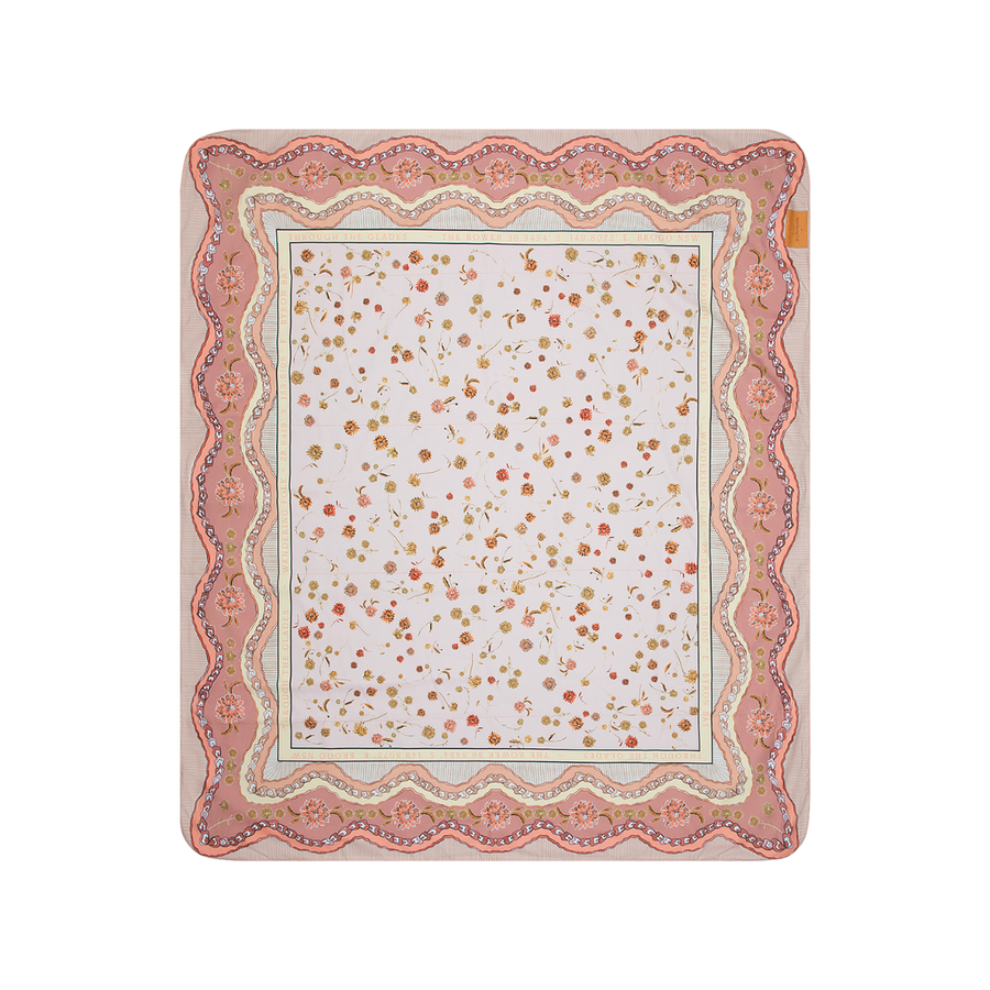 Wandering Folk - Dahlia Picnic Rug in Rose