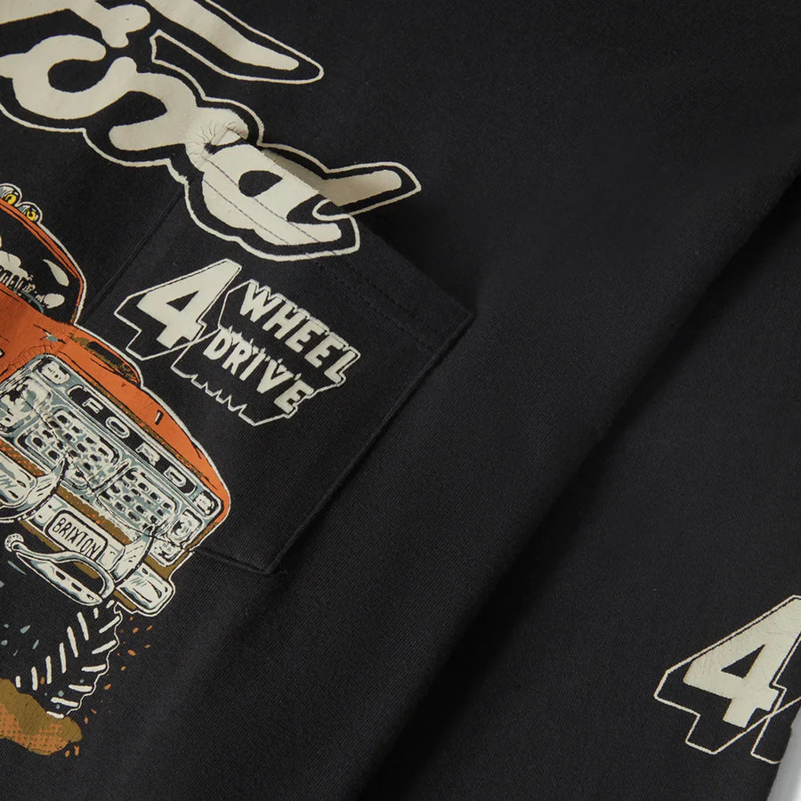 Brixton - Ford Mud Marathon Long Sleeve Tee in Burnt Rubber