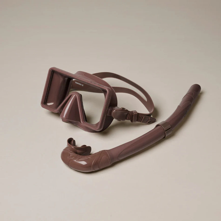 Gentle Habits - Barbados Dive Mask & Snorkel in Chocolate