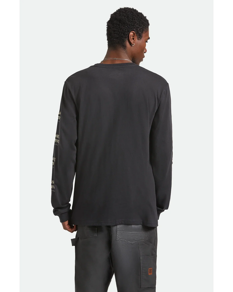 Brixton - Ford Mud Marathon Long Sleeve Tee in Burnt Rubber