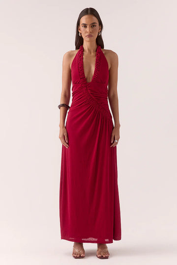 Sovere - Alora Maxi Dress in Raspberry