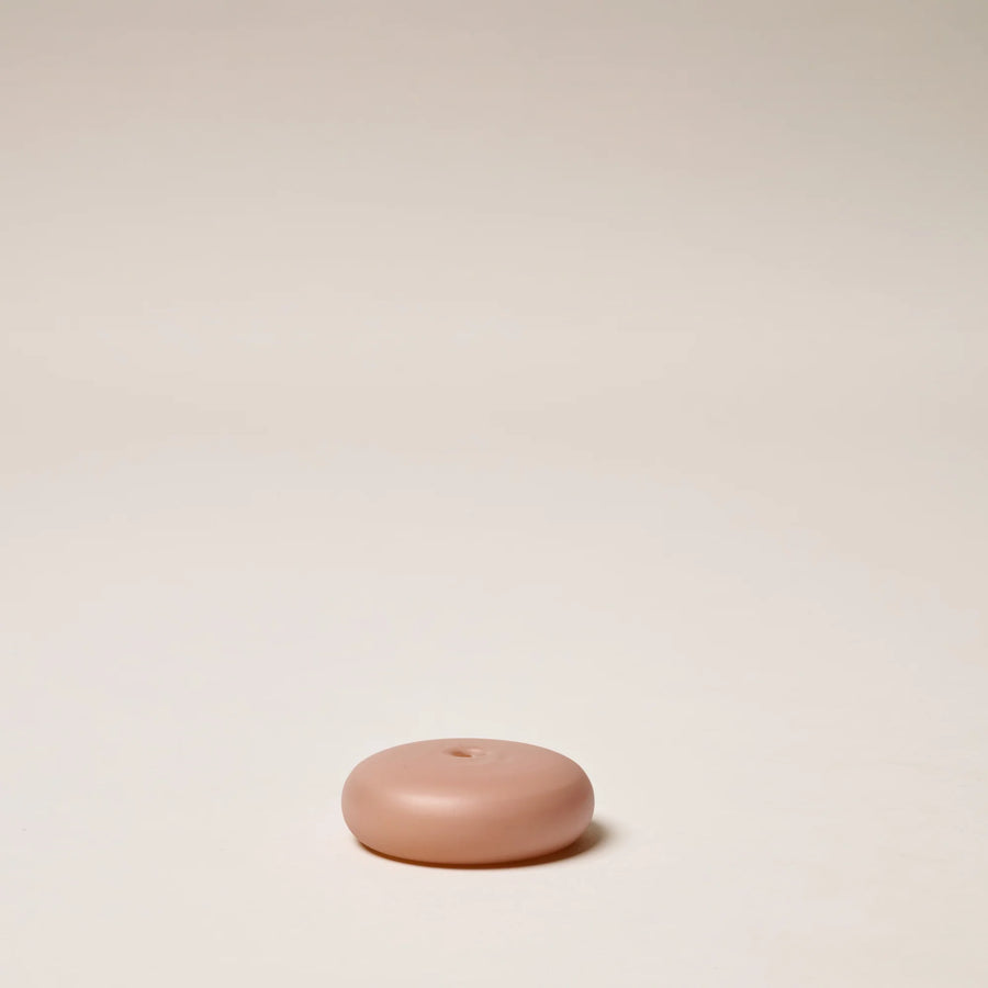 Gentle Habits - Frosted Glass Incense Holder Small in Brown