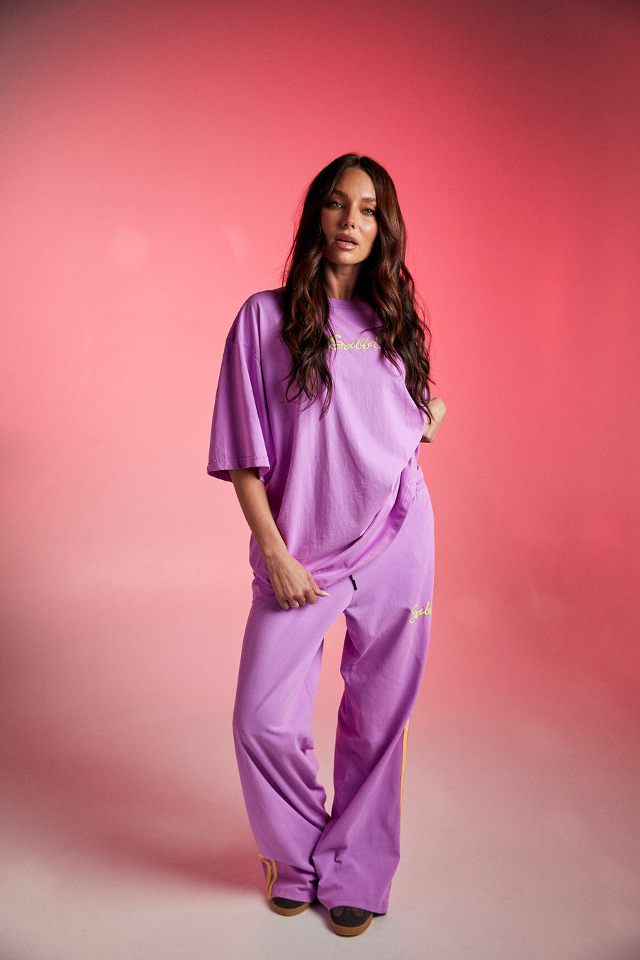 SABBI - The Stand Out Tee in Fluro Violet