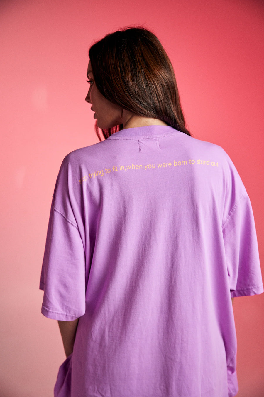 SABBI - The Stand Out Tee in Fluro Violet