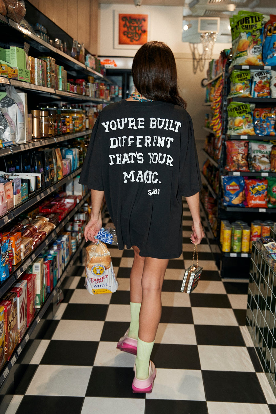 SABBI - The Very Oversided Self Love Club Tee in Black