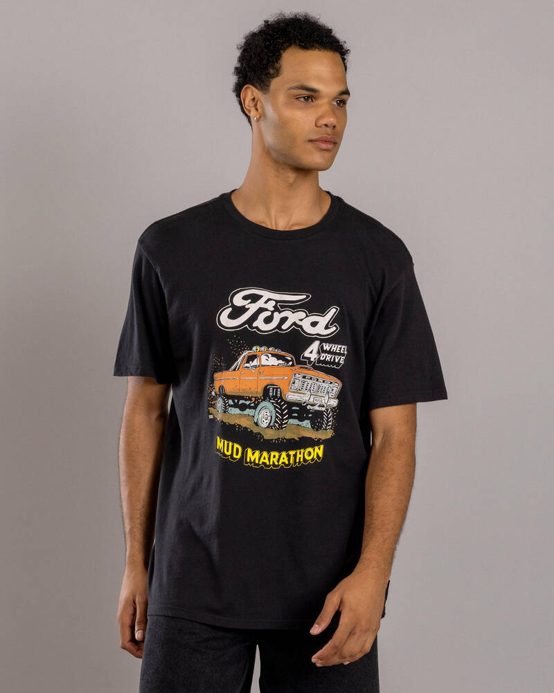 Brixton - Ford Mud Marathon S/S Tee in Burnt Rubber