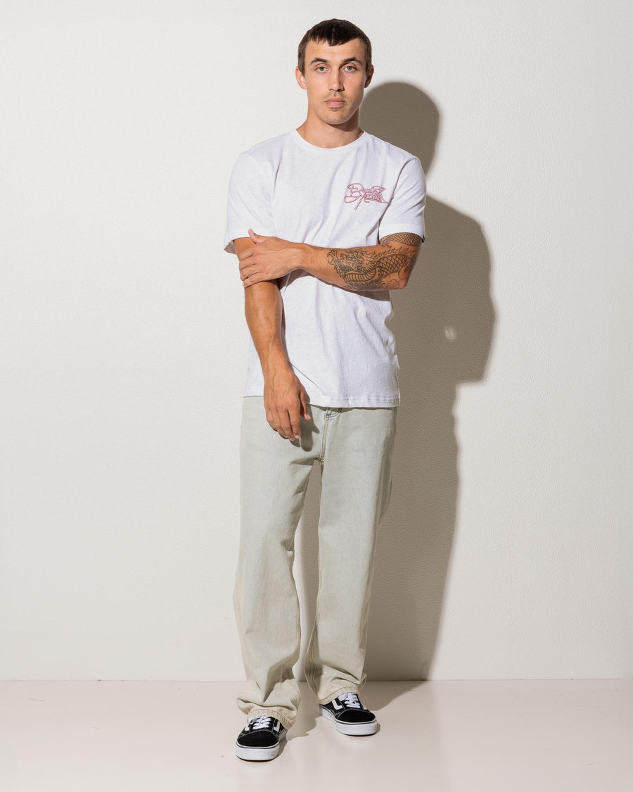 DEUS - Hyperdrive Tee in Light Grey Marle