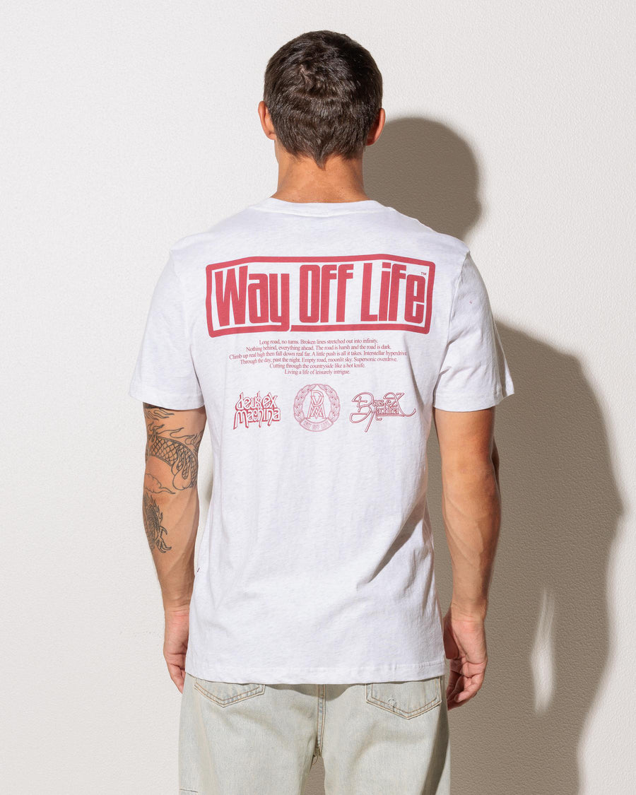 DEUS - Hyperdrive Tee in Light Grey Marle