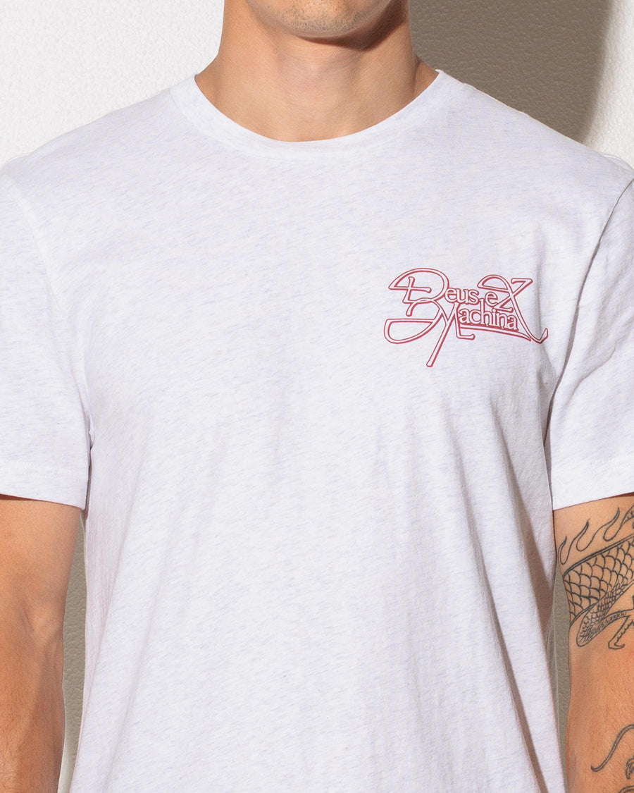 DEUS - Hyperdrive Tee in Light Grey Marle