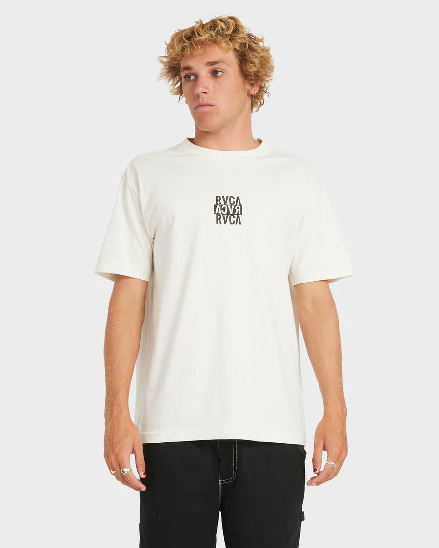 RVCA - New Stack SS T-Shirt in Antique White