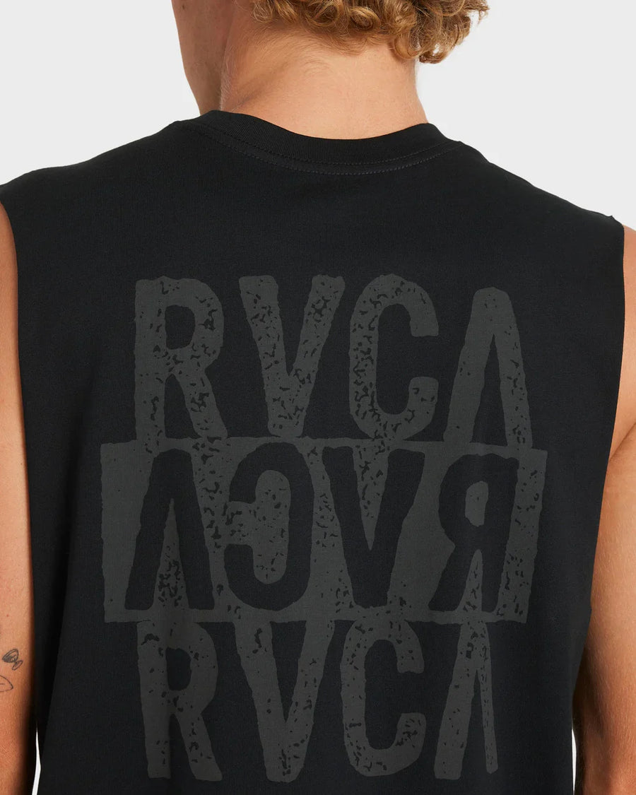 RVCA - Staxed Muscle SS T-Shirt in Black