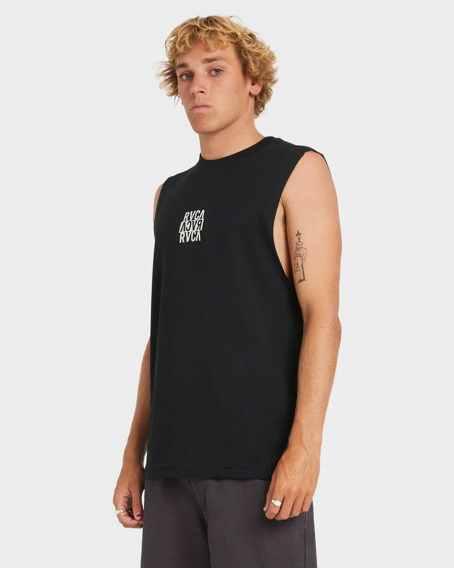 RVCA - Staxed Muscle SS T-Shirt in Black