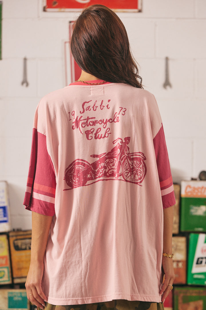 Sabbi - The Tattoo & Roses Tee in Pink