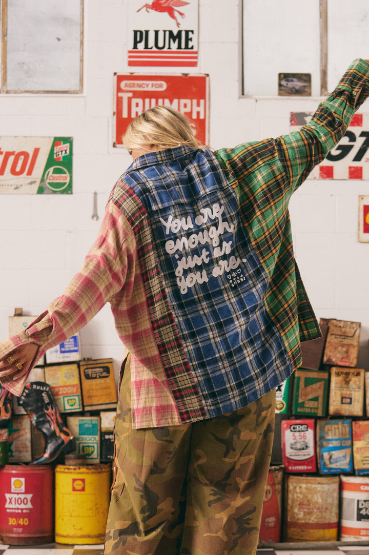 SABBI - You are Enough Flannel Shirt