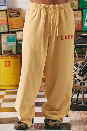 Sabbi - The Brenda Energy Wide Leg Sweat Pants in Butter