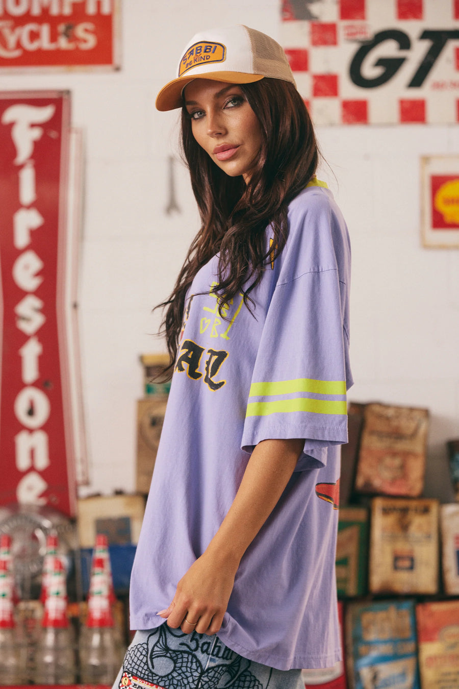Sabbi - The Very Oversized Born Original Tee in Lilac