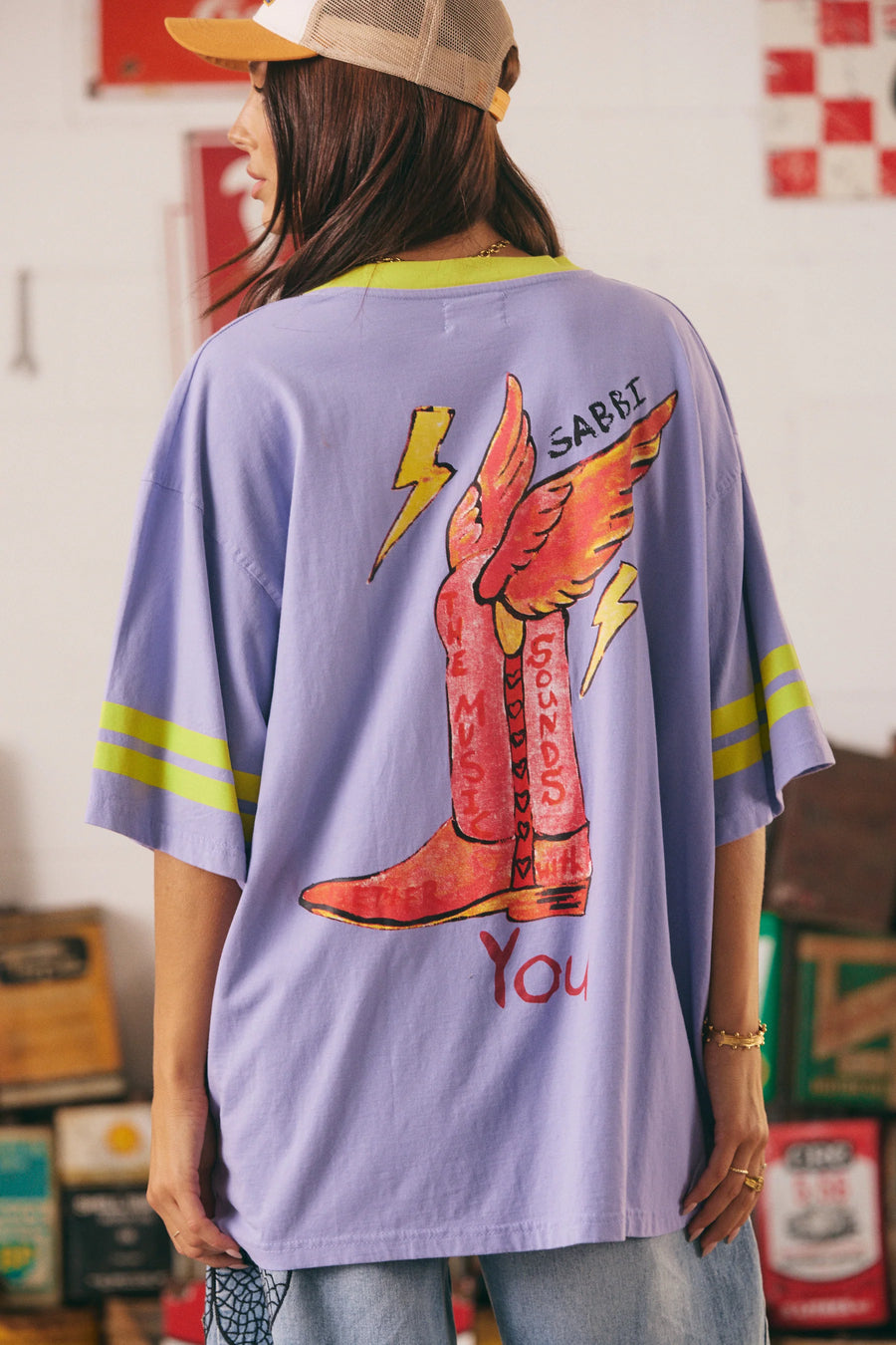 Sabbi - The Very Oversized Born Original Tee in Lilac