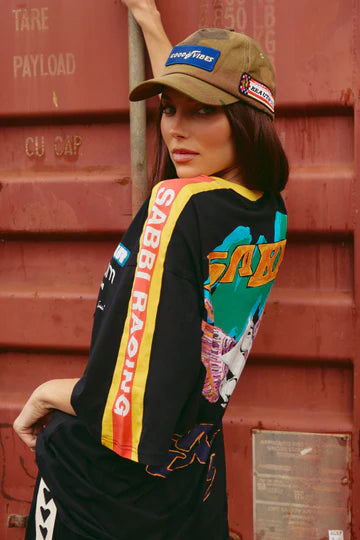SABBI - The Very Oversized Don't Quit Your Day Dream Tee In Black