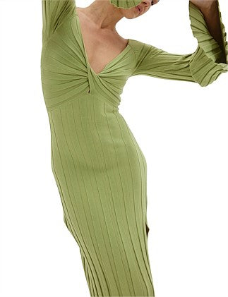 Sovere - Radiant Knit Dress in Matcha