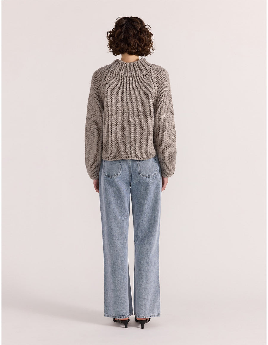 Staple the Label - Monte Chunky Jumper in Charcoal