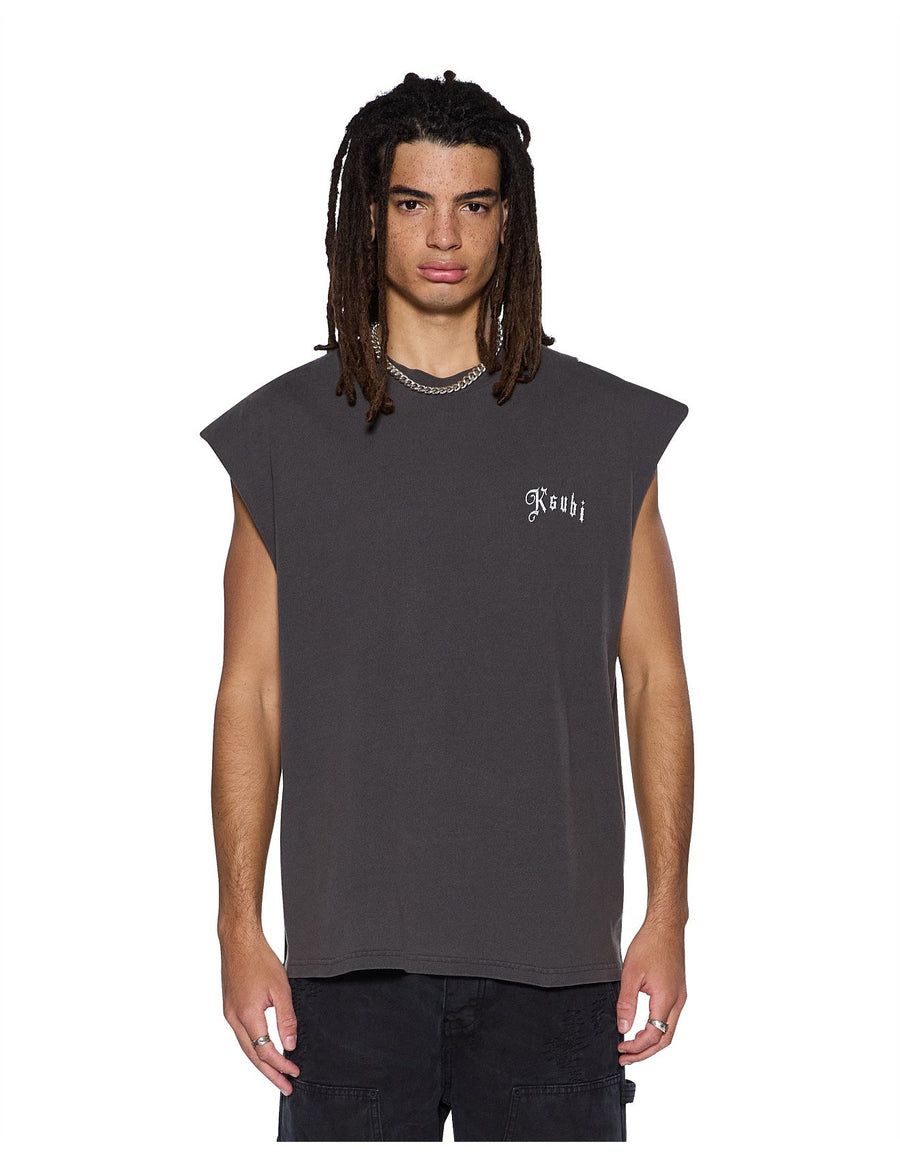 Ksubi - Truckstop Ekess Cutoff in Faded Black