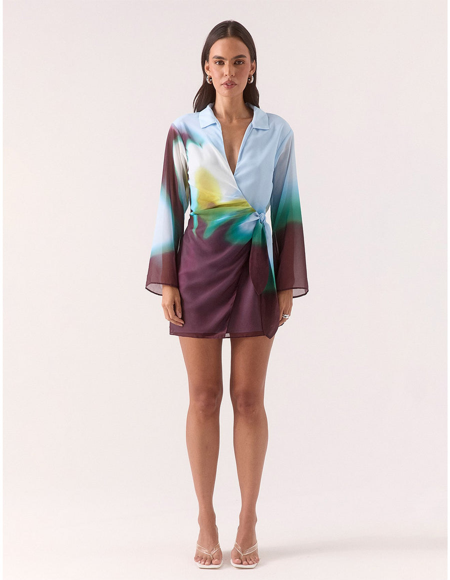 Sovere - Zinnia Shirt Dress in Azure