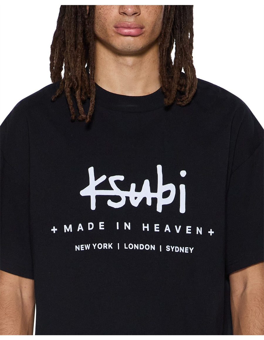 Ksubi - Plated Ekcess SS Tee in Jet Black