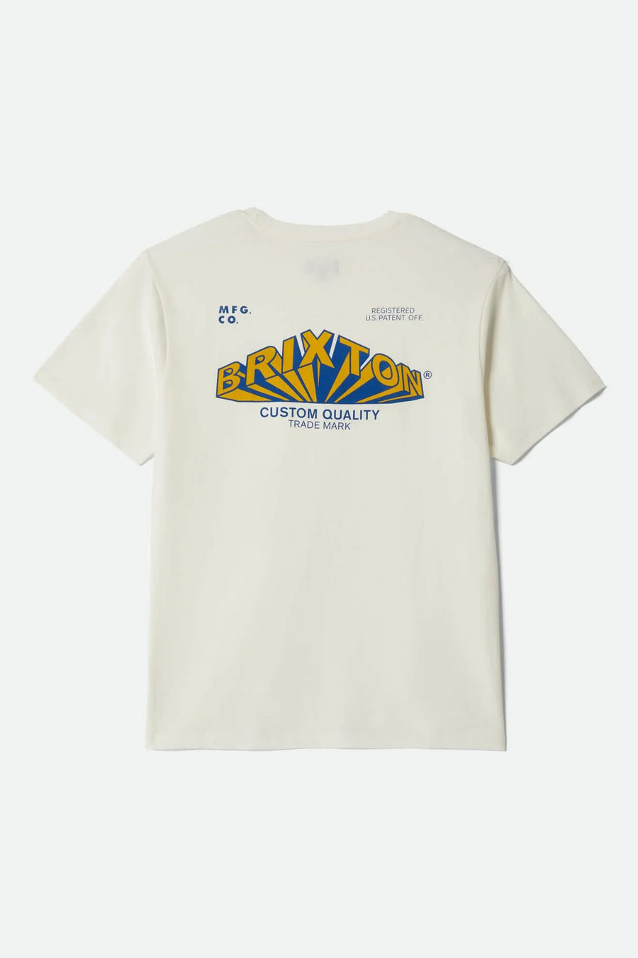 Brixton - Forman S/S Tee in Off White Worn Wash