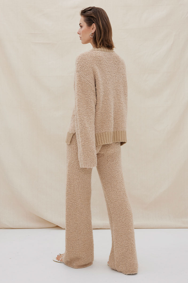 Sovere - Axis Knit Sweater in Mink