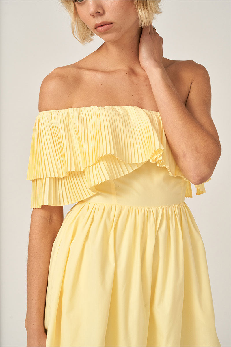 Sovere - Bliss Mini Dress in Lemon Sorbet