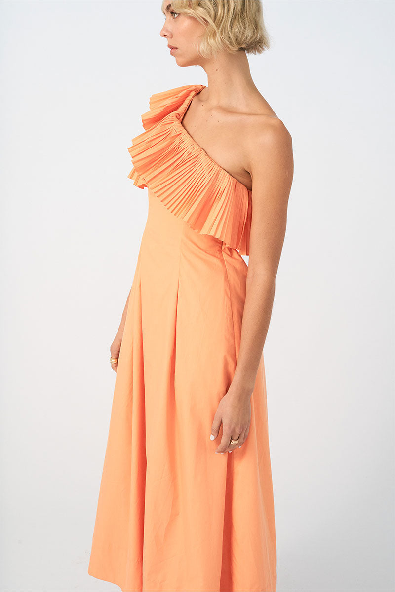 Sovere - Bliss Midi Dress in Soft Orange