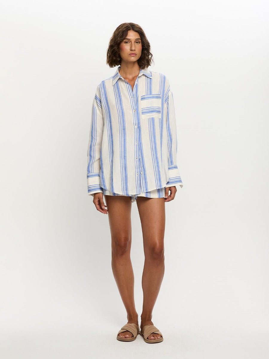 Kivari - Isabelle Shirt in Blue Stripe